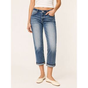 BKE Payton Jeans Women's Size 30 Mid Rise Cropped Capri Stretch Light Wash